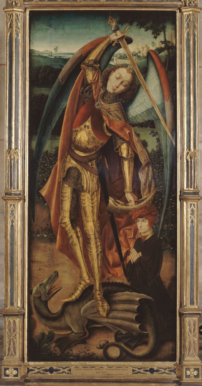 Fransk: Saint Michel terrassant le dragon af anonymous 