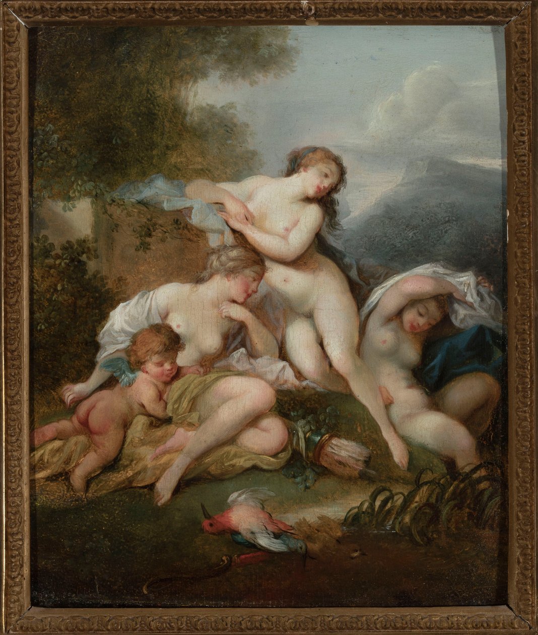 Polsk:  Diana i nimfy (Kąpiel Diany) Diana og nymferne (Dianas bad) af anonymous 