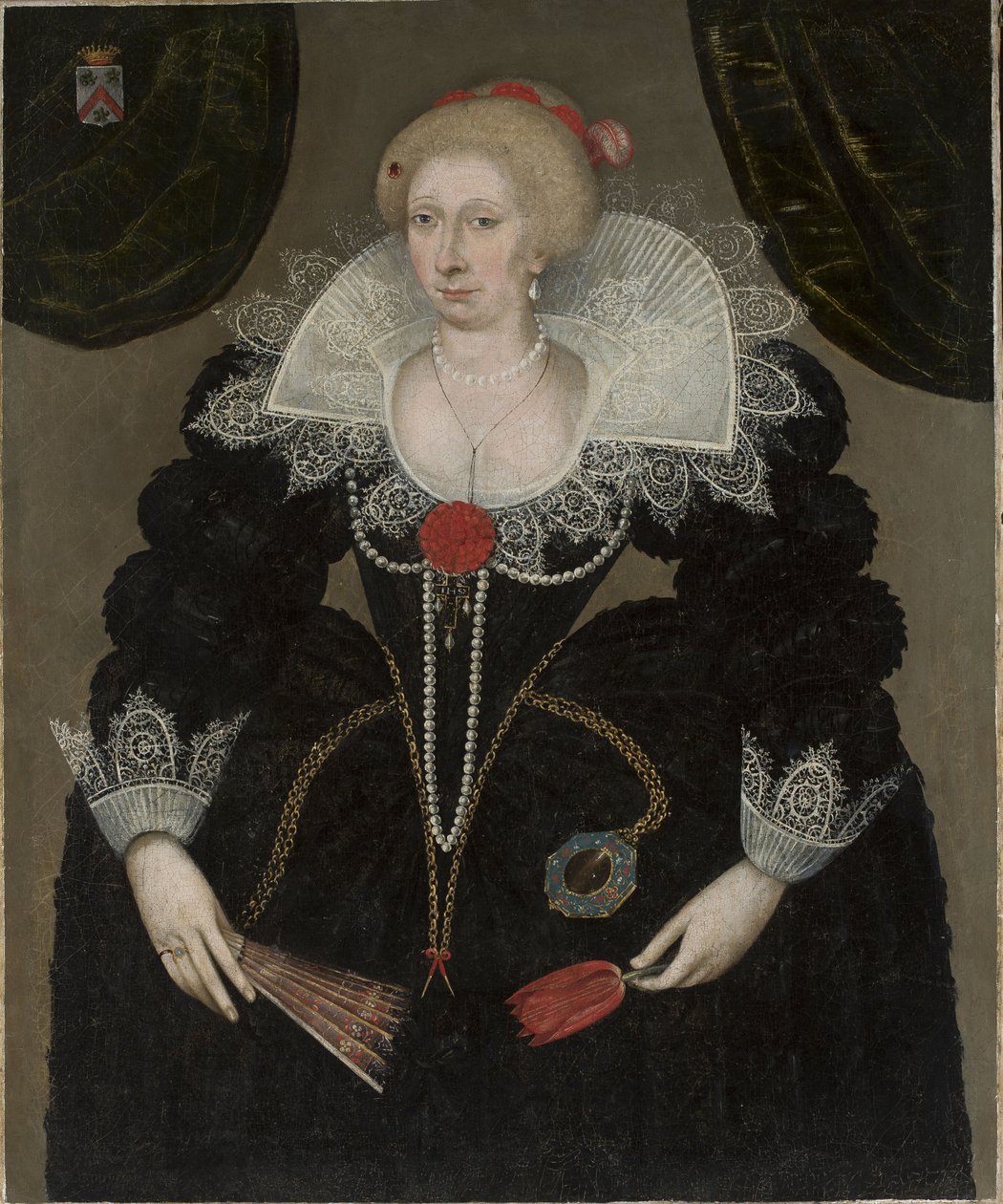 Portræt af Susanne le Royer de Brisolliéres af anonymous 