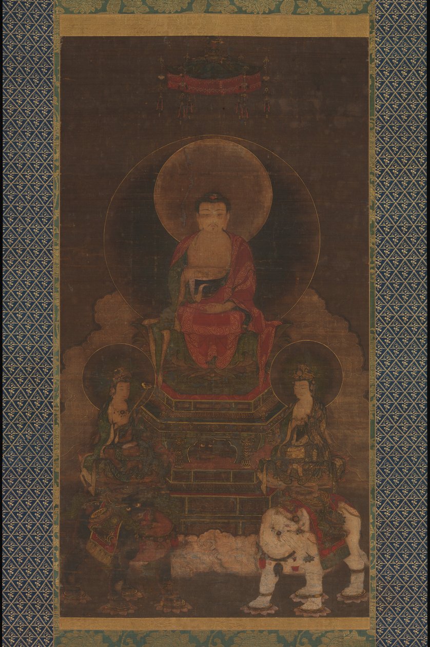 Shaka (Shakyamuni)-triaden af anonymous 