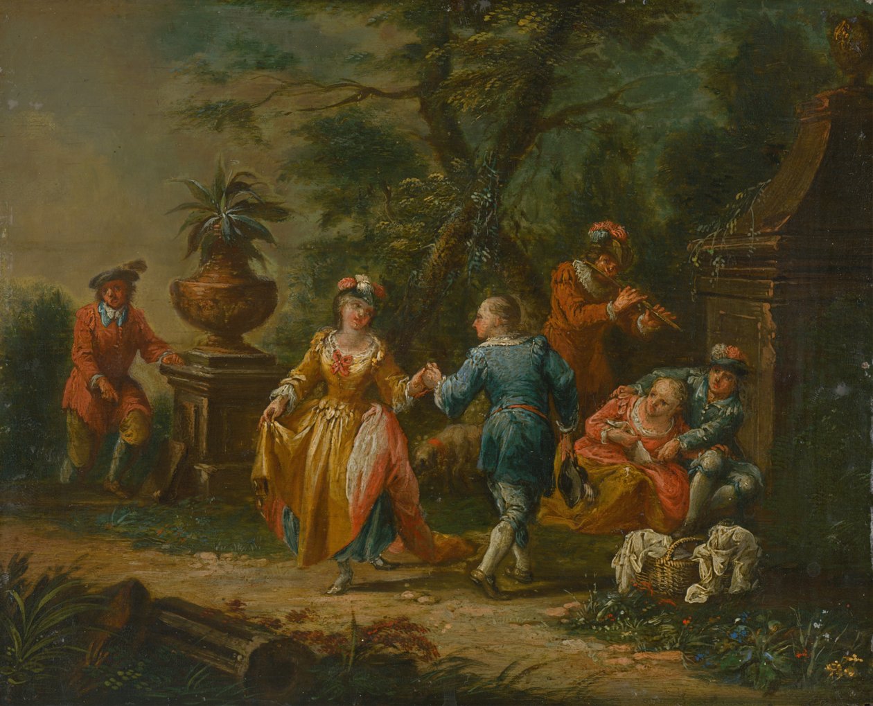 Slovak: Galant scene af anonymous 