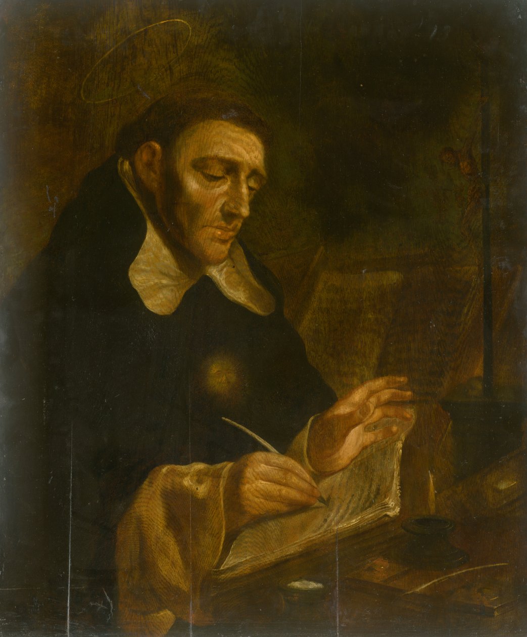 Slovak: Sankt Thomas Aquinas Sankt Thomas Aquinas af anonymous 