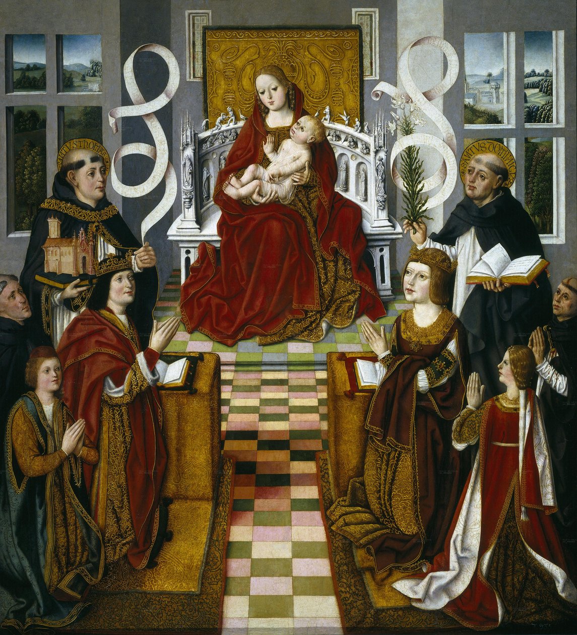 Spansk:  La Virgen de los Reyes Católicos Madonna af de katolske monarker af anonymous 
