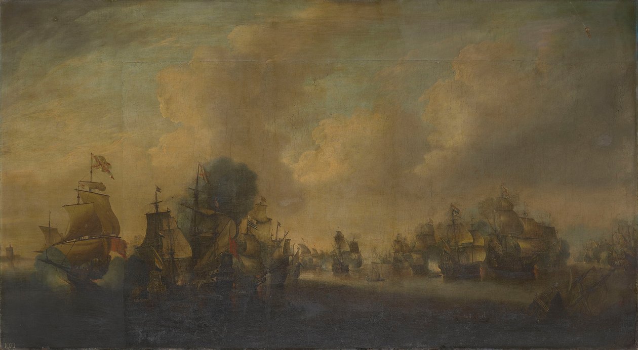Slaget ved Downs, 21. oktober 1639 af anonymous 