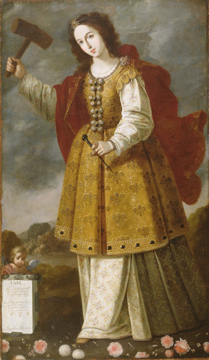 Jael, ca. 1650 (olie på lærred) af attr. to Bernab de Ayala