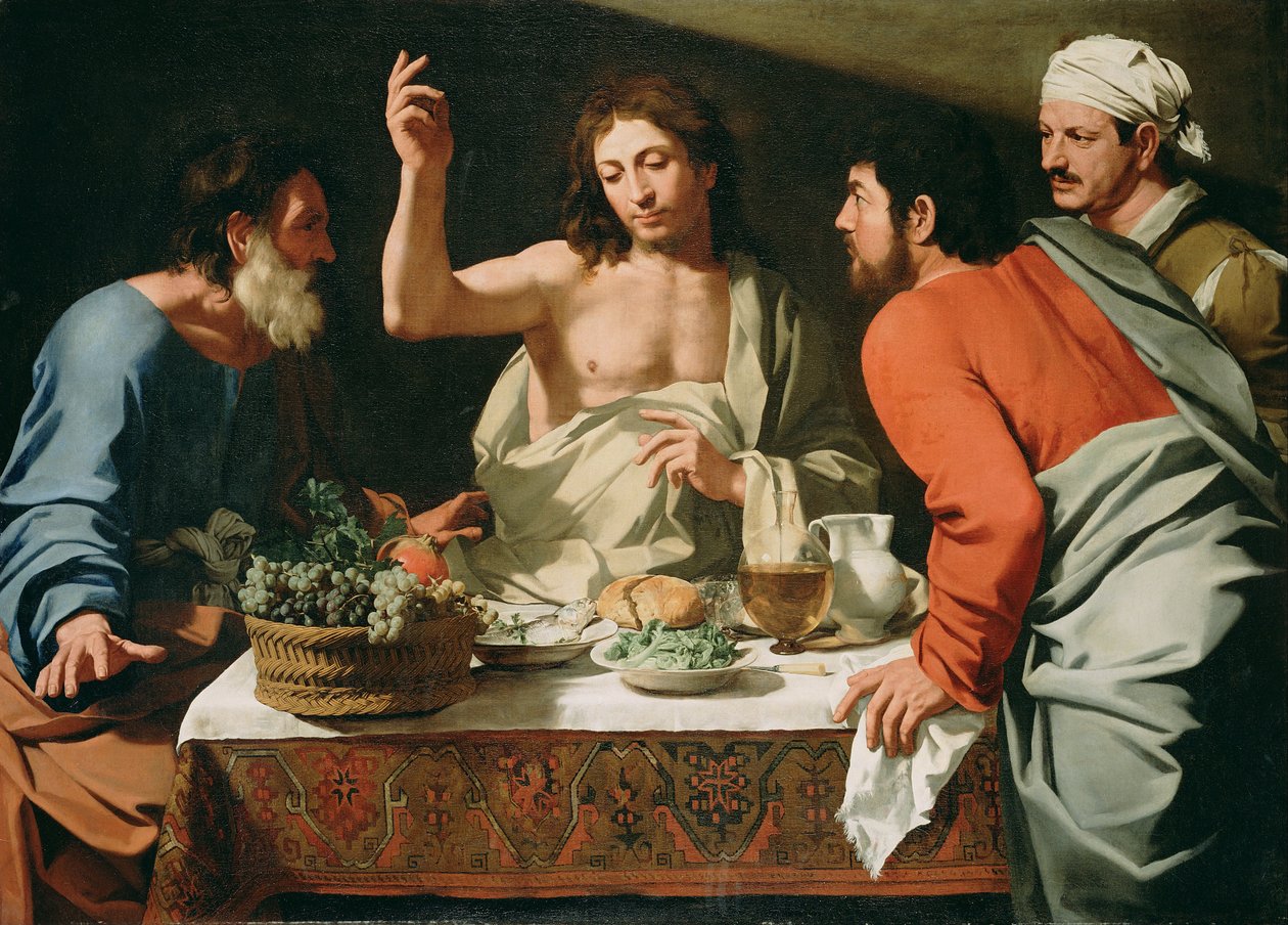 Nadveren ved Emmaus af Bartolomeo Cavarozzi