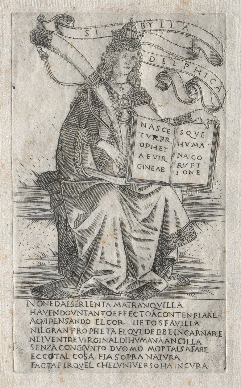 Sibyllerne: Den delphiske sibylle af attributed to Francesco Rosselli
