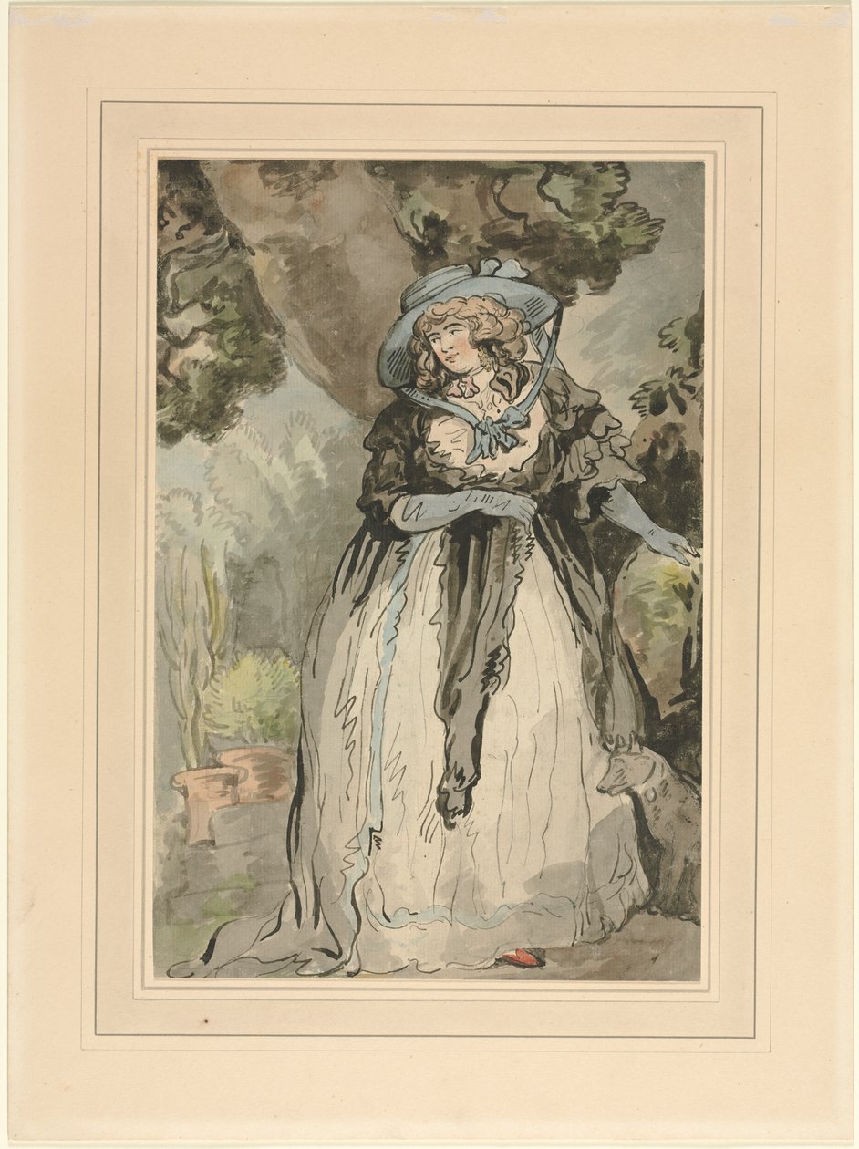 Mrs. Samuel Howitt (født Elizabeth Rowlandaon) af attributed to George Murgatroyd Woodward