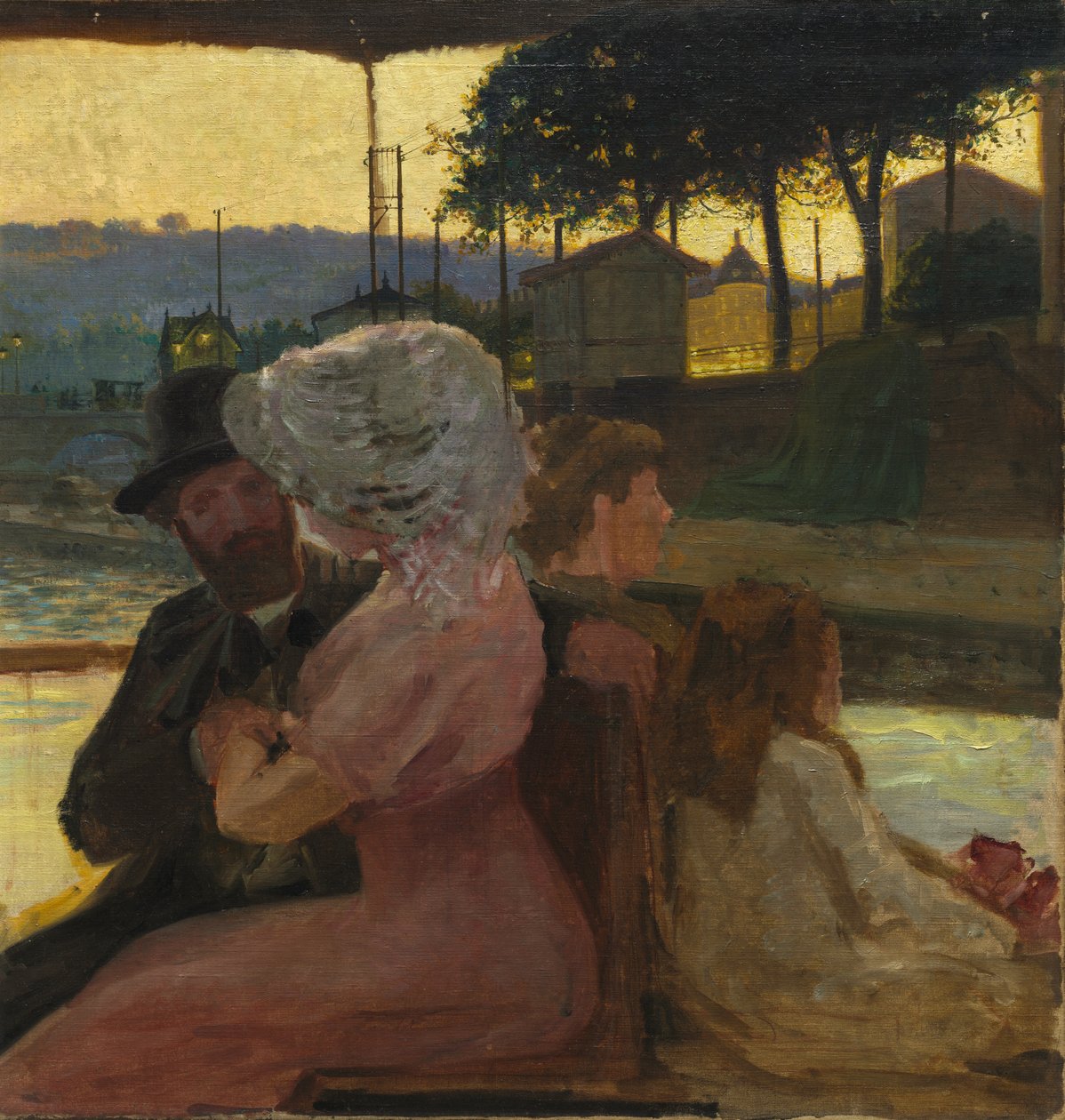 På floden af attributed to Henri Edmond Cross