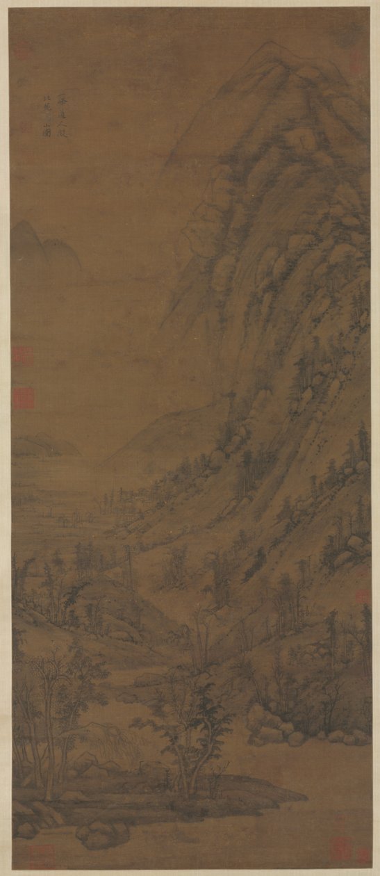Sommerbjerge (efter Dong Yuan [aktiv om annonce 937-975]) af attributed to Huang Gongwang