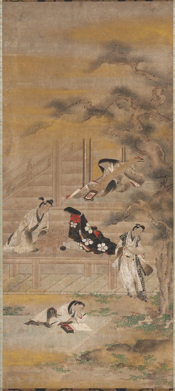 De fire fornøjelser af attributed to Iwasa Matabei