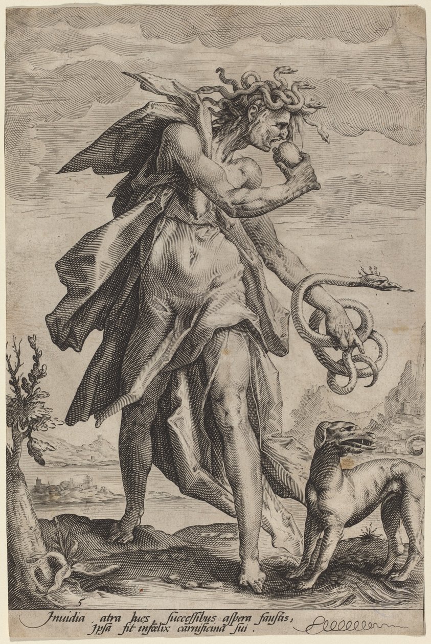 Misundelse af attributed to Jacob Matham, after Hendrik Goltzius