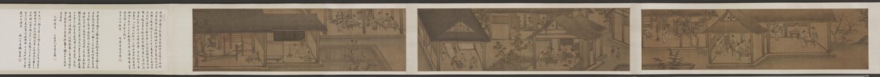 Sericulture (processen med at fremstille silke) af attributed to Liang Kai