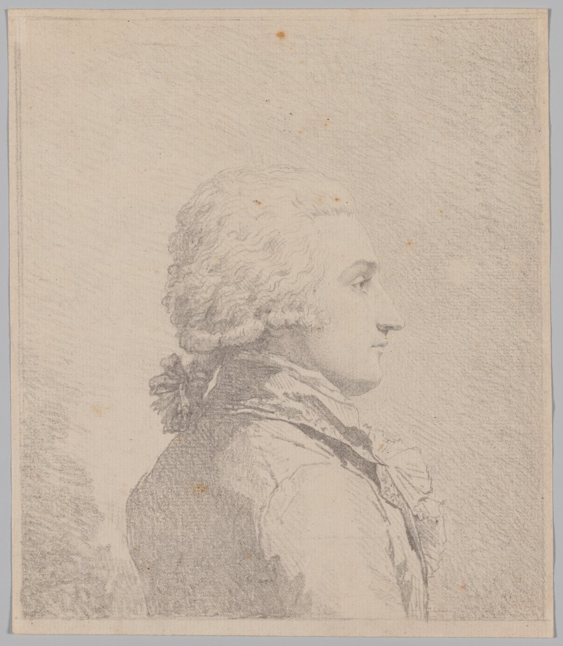 Profilportræt af en mand af attributed to Louis Rolland Trinquesse