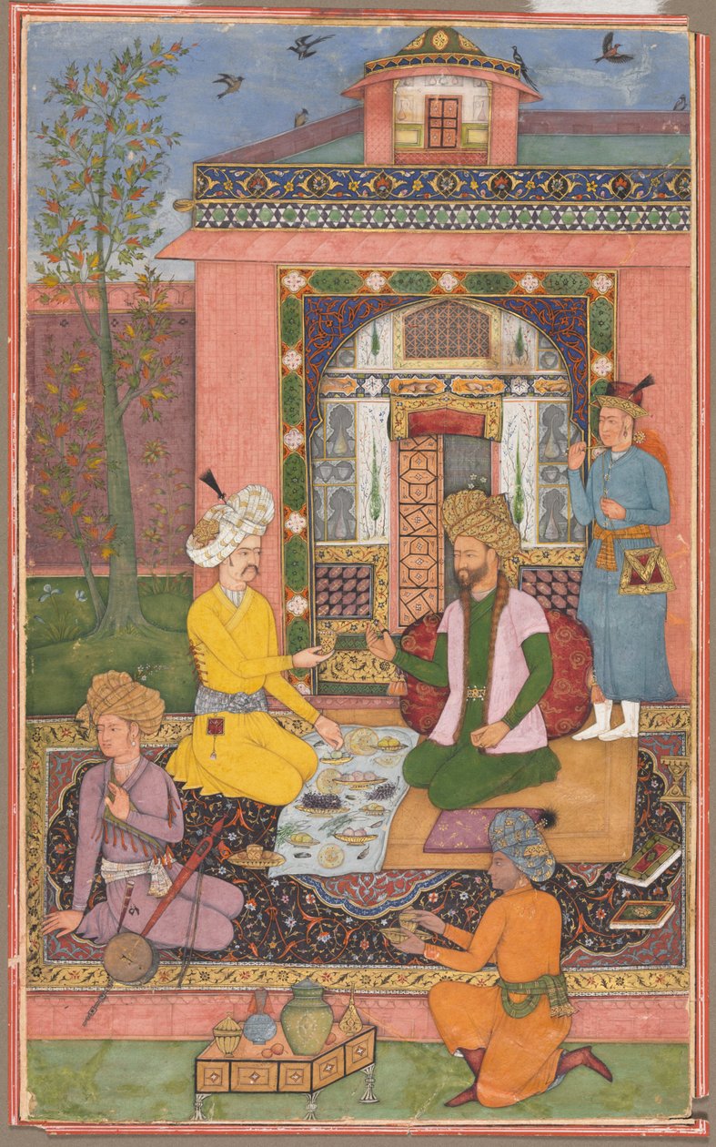 En fest i pavillonmiljøer af attributed to Muhammad Ali