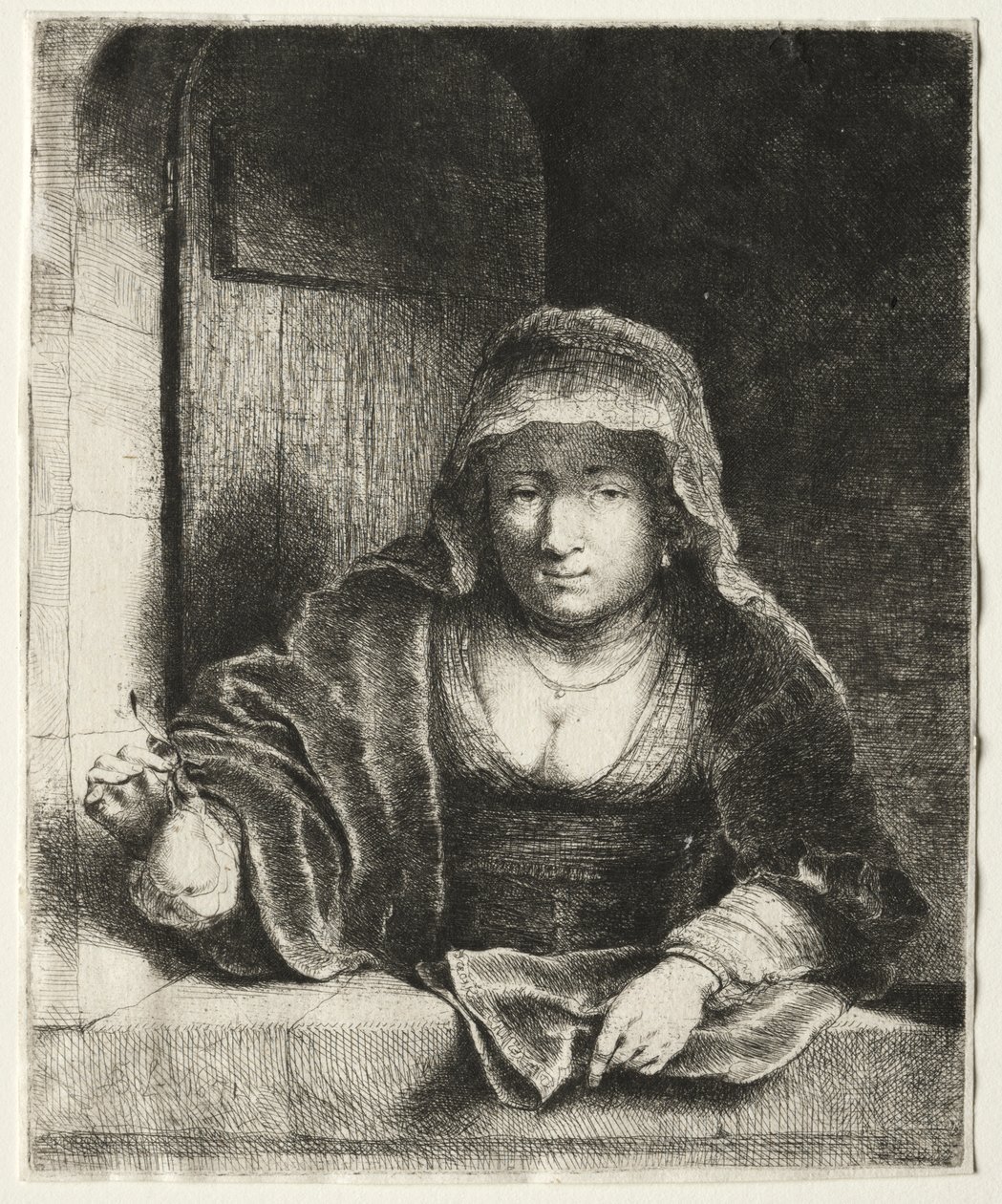Kvinden med pæren af attributed to Painter of the Royal Procession