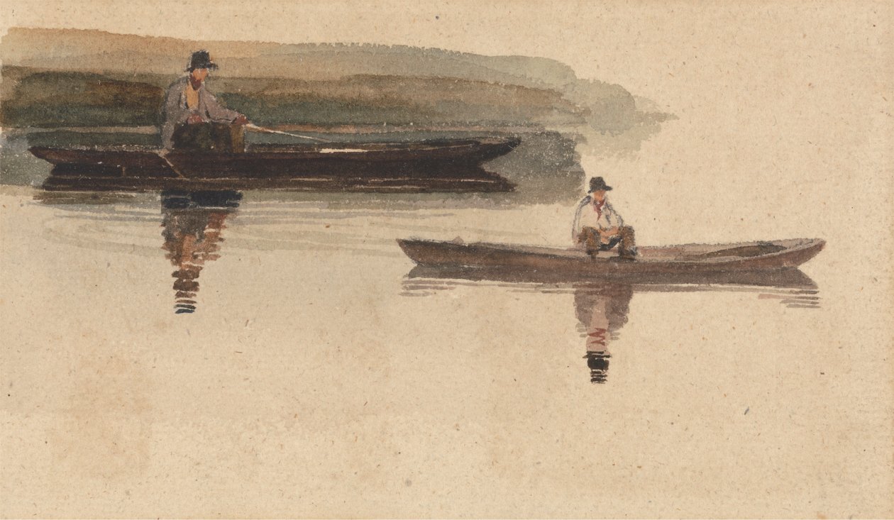 To Mænd i Punts af attributed to Peter DeWint