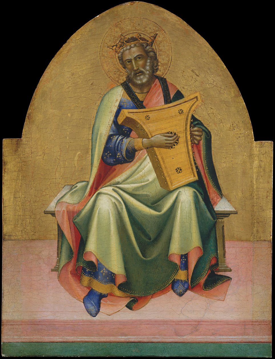 David, ca.1408-10 (tempera på træ, guldgrund) af c.1370 1425 Lorenzo Monaco