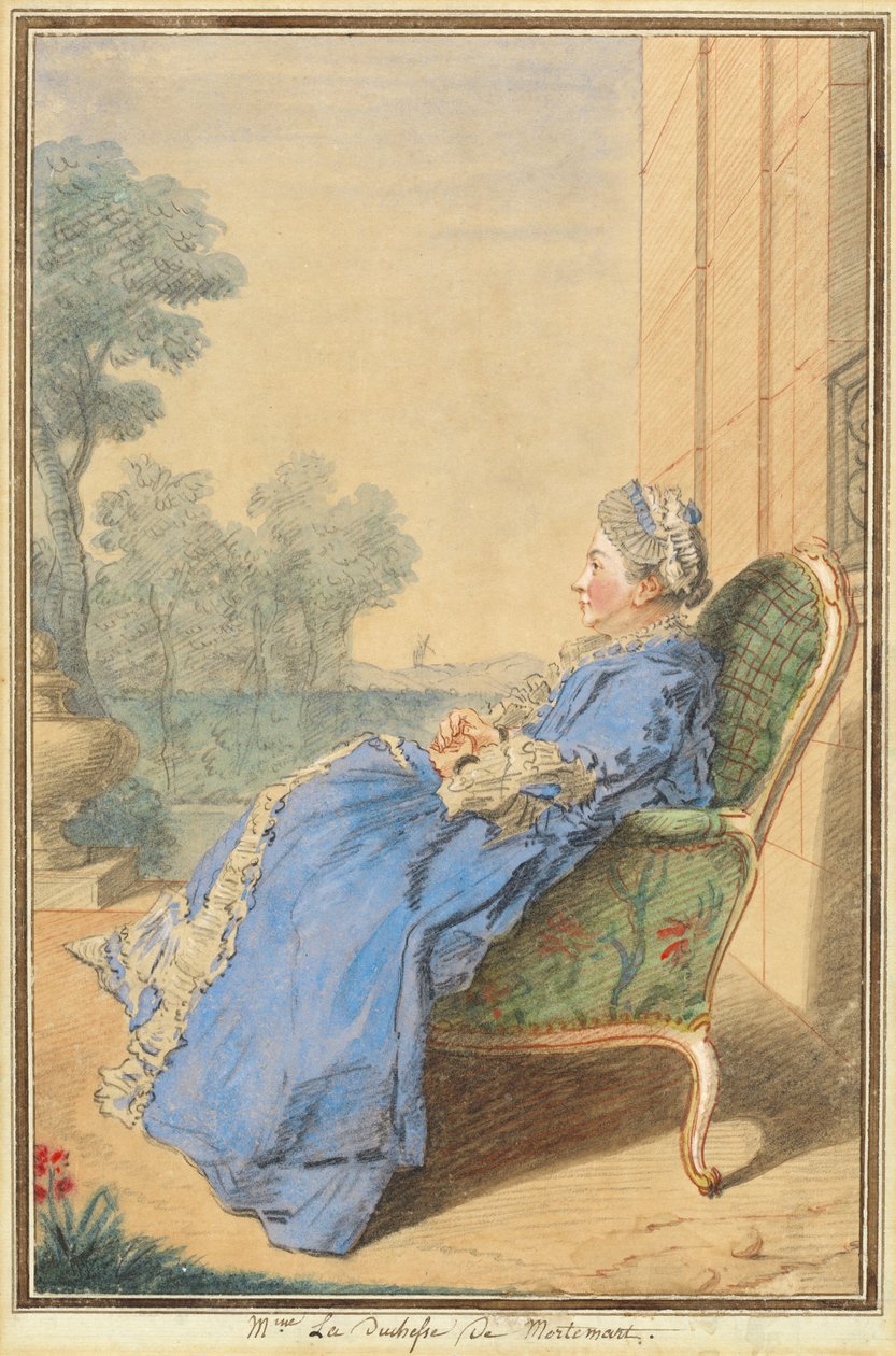 Madame Hertuginden af ​​Mortemart af called Carmontelle Louis de Carrogis