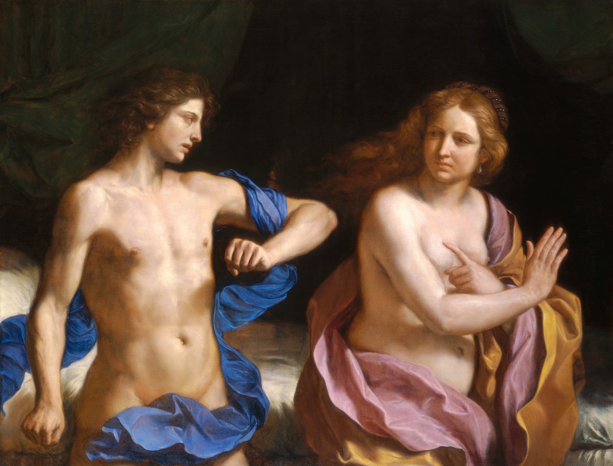 Amnon og Tamar af called Guercino Giovanni Francesco Barbieri