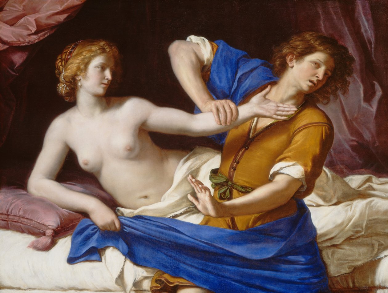 Josef og Potifars hustru af called Guercino Giovanni Francesco Barbieri