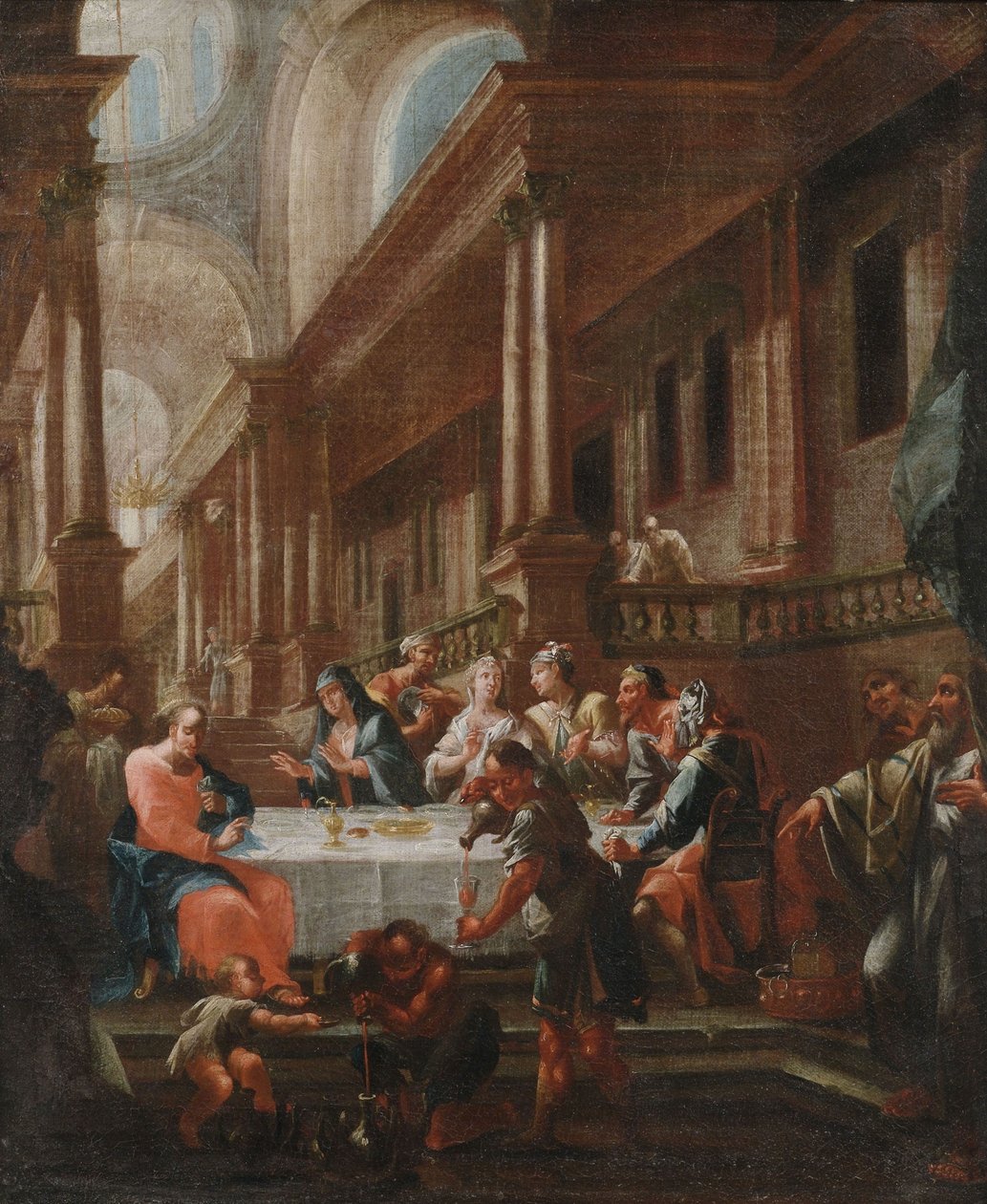 Brylluppet i Cana af circle of Chrysostomus Winck