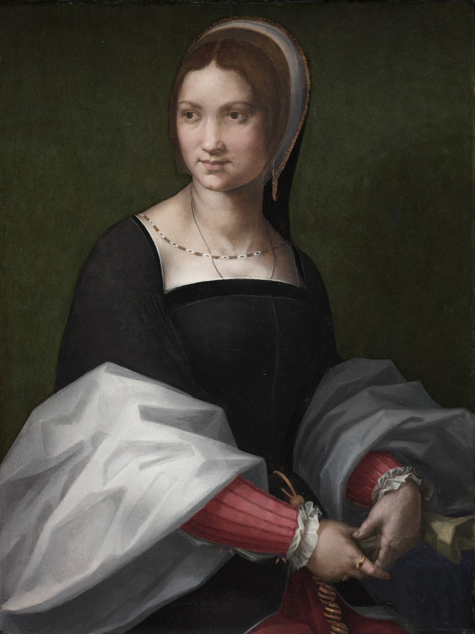 Portræt af en kvinde af circle of Andrea del Sarto