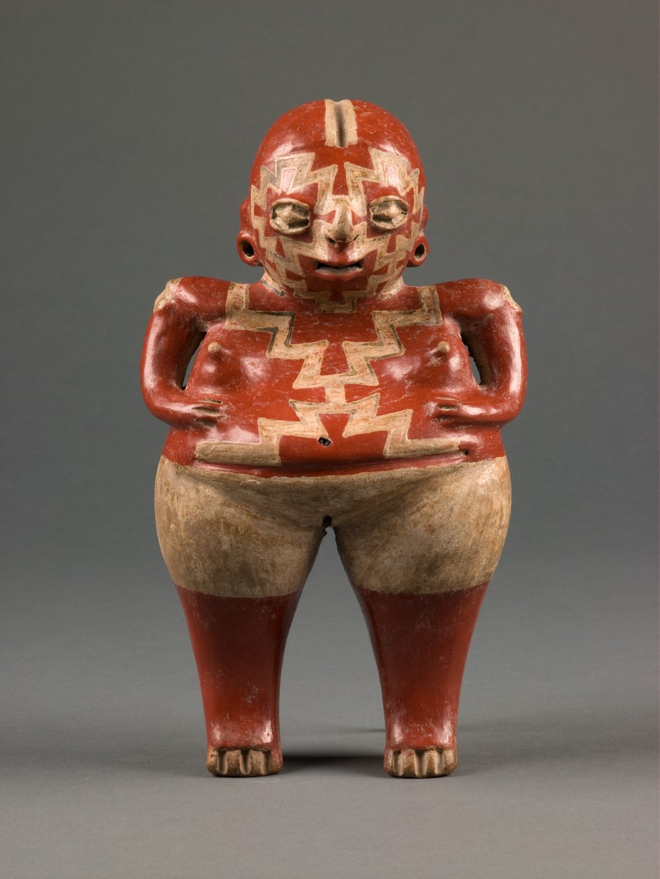 Kvindefigur, sen formativ periode, ca. 500-0 f.Kr (keramik) af culture Chupícuaro
