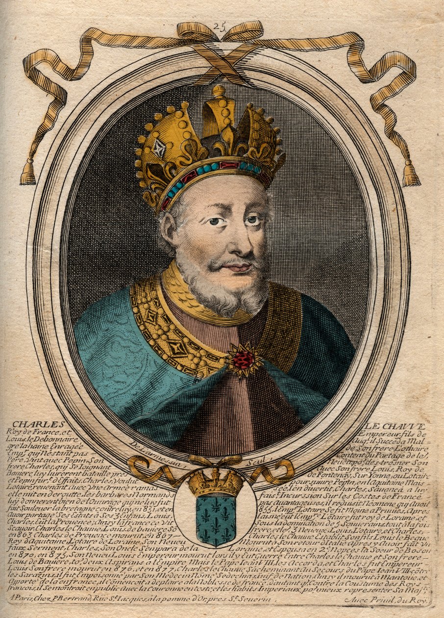 Portræt af Charles II the af de Larmessin