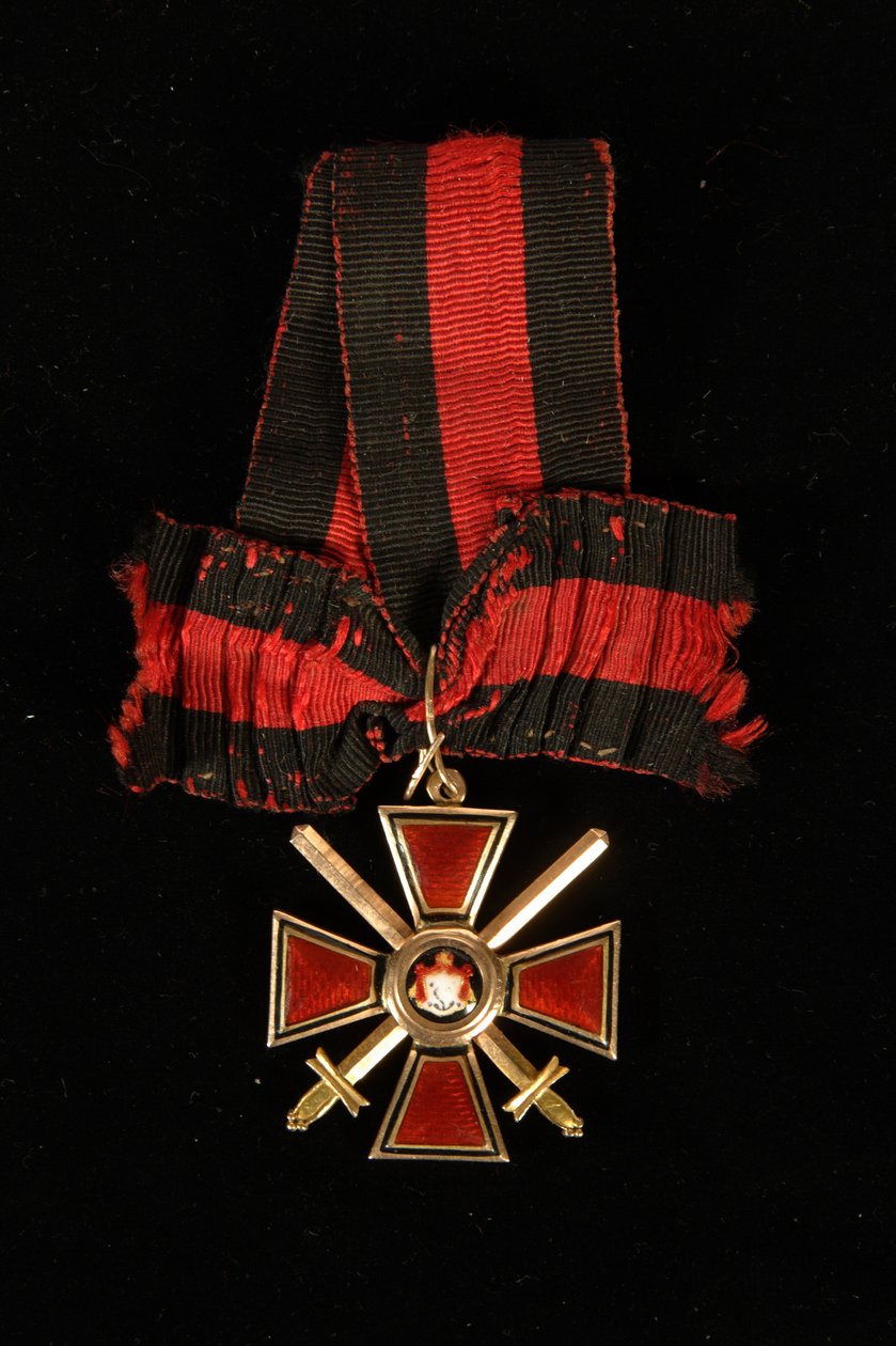 Bånd og mærke af Saint Vladimirs orden, fjerde klasse, 1800-tallet af decorations and medals Orders