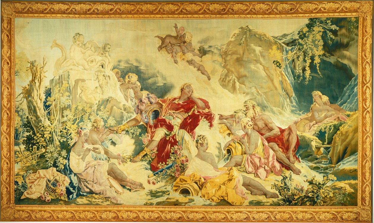 Drøm om Rinaldo af design and cartoon by François Boucher; woven under the direction of Jean Baptiste Oudry and Nicolas Besnier at