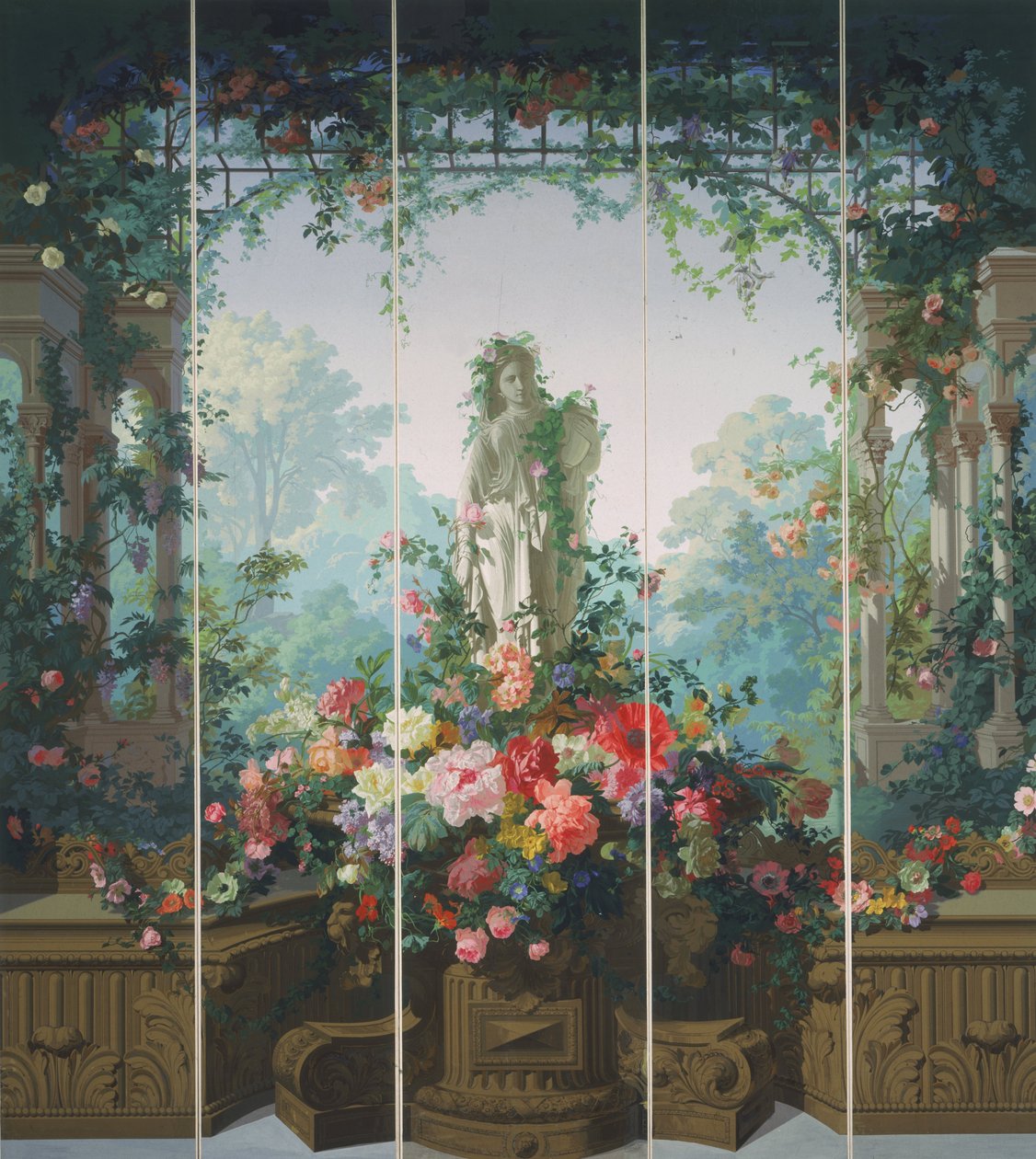 Garden of Armida Tapet af Édouard Muller (called Rosenmuller)