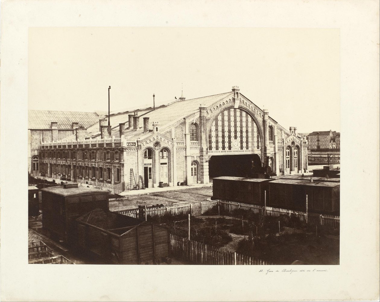 Boulogne station, Side af Paris af Edouard Denis Baldus