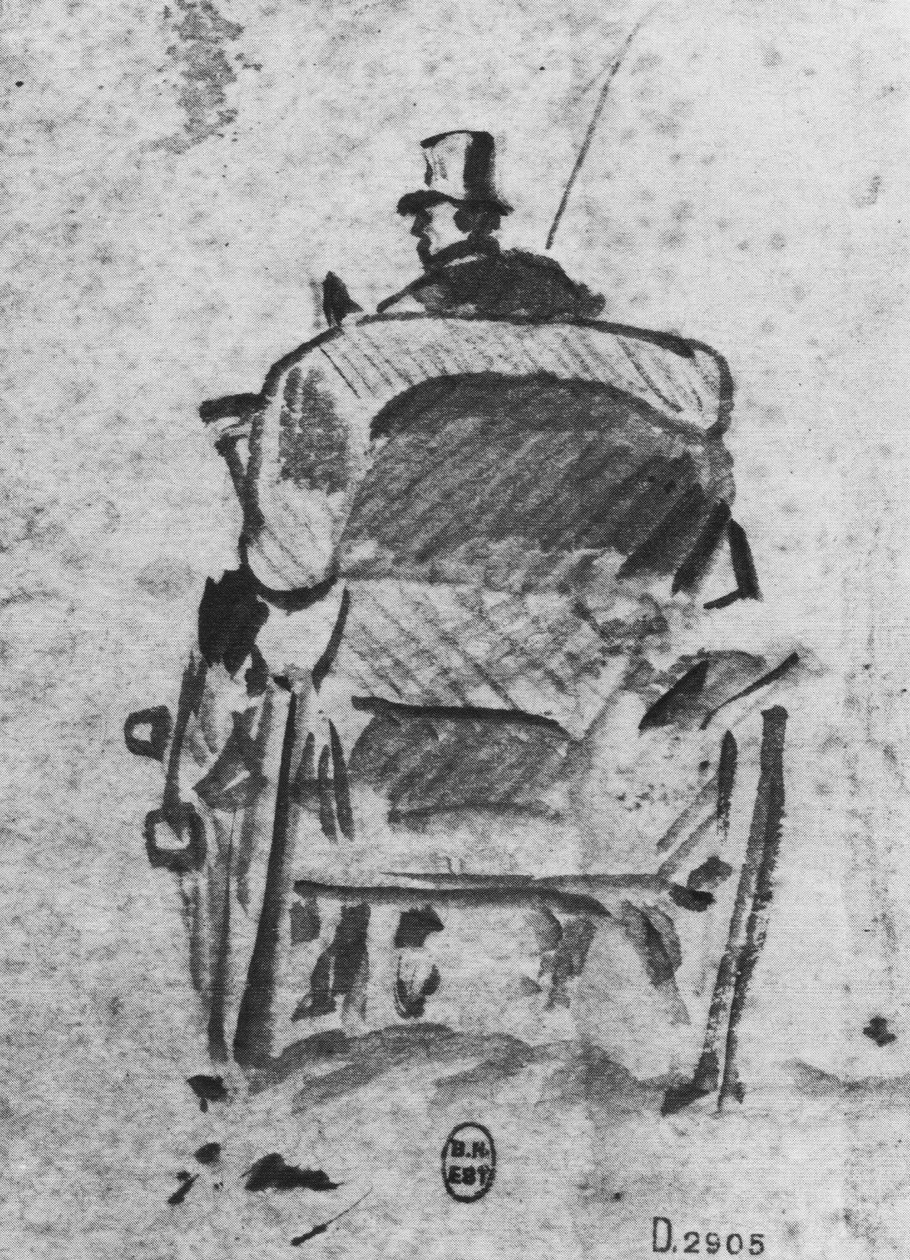 Førerhuset set bagfra af Édouard Manet