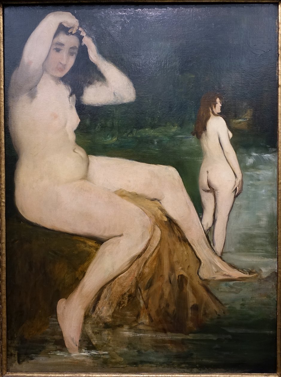 Badende på Seinen af Édouard Manet