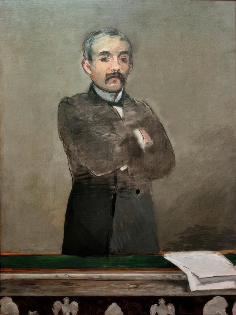 Portræt af Clemenceau af Édouard Manet