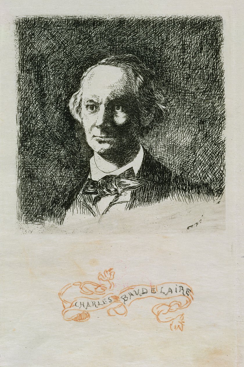 Charles Baudelaire (1820-67) 1868 af Édouard Manet