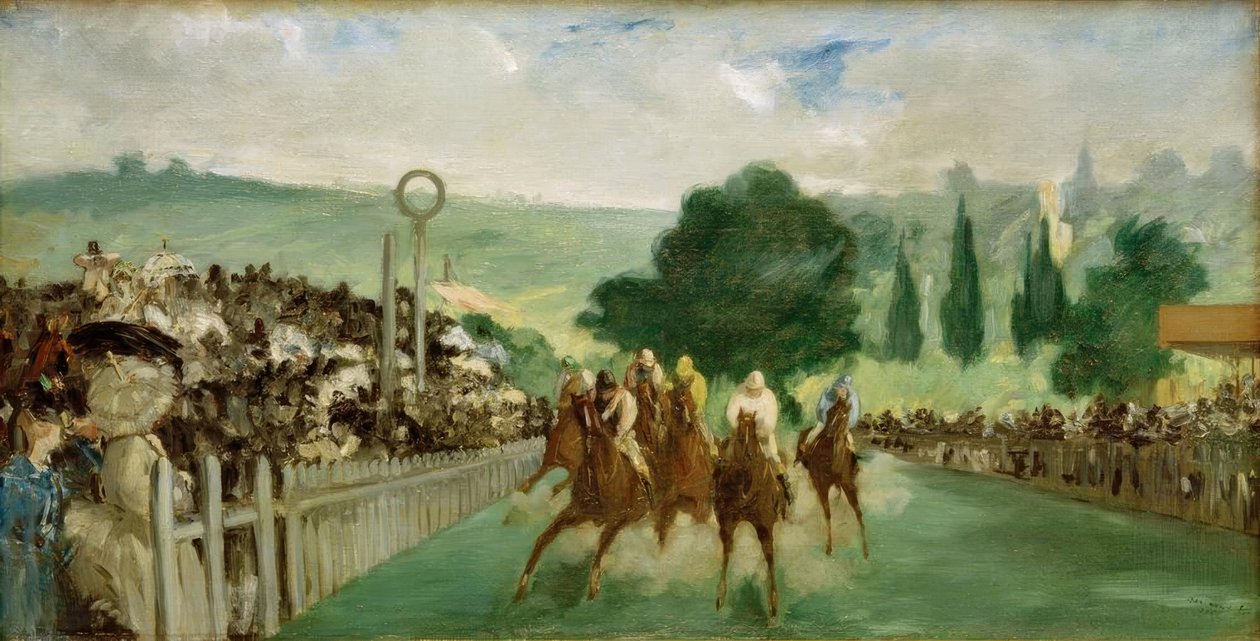 Løb på Longchamp af Édouard Manet