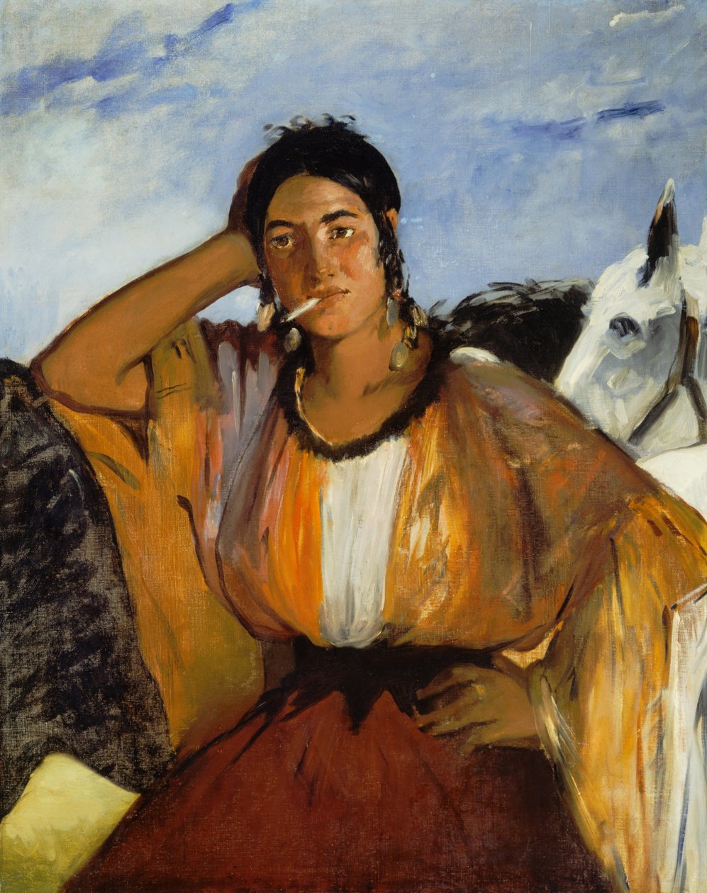 Sigøjner med en cigaret af Édouard Manet