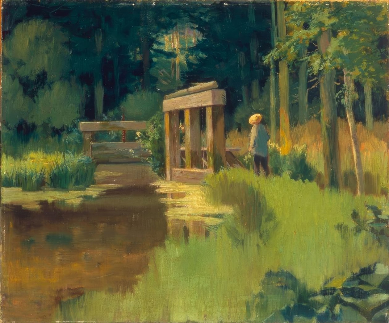 I en park af Édouard Manet