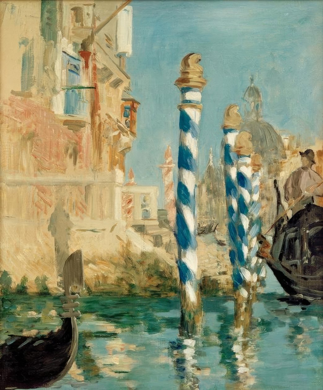 Canal Grande i Venedig (Udsigt over Venedig) af Édouard Manet