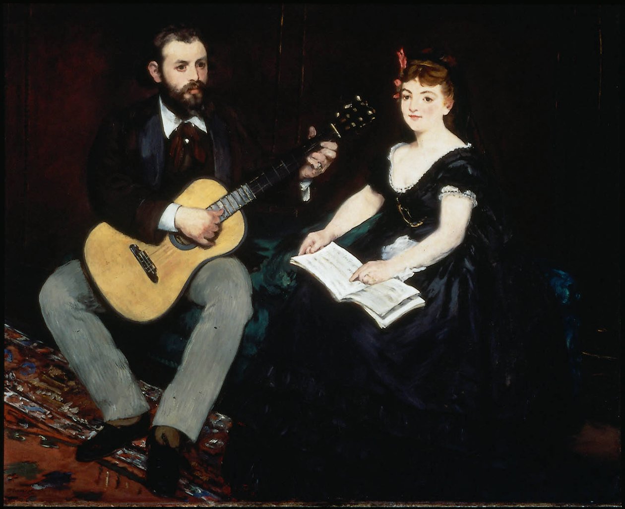 Musiklektion af Édouard Manet