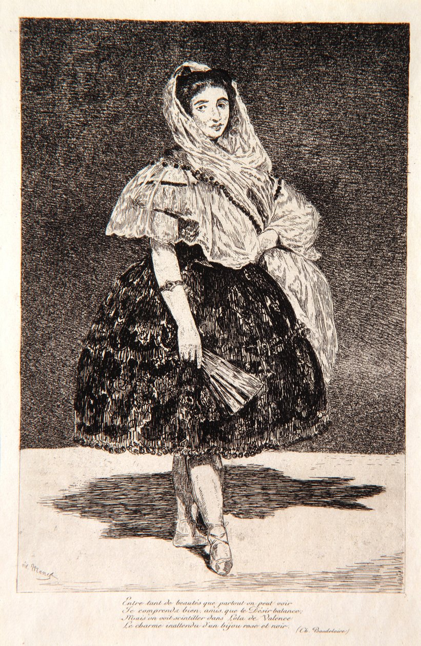 Lola de Valence, 1863 af Édouard Manet
