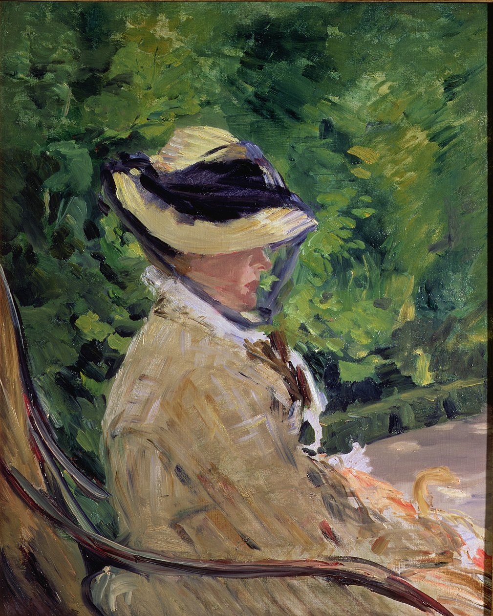 Madame Manet på Bellevue af Édouard Manet
