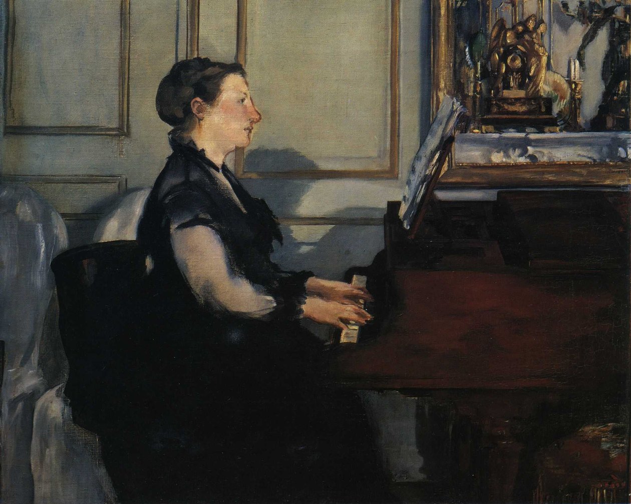 Madame Manet eller klaver af Édouard Manet