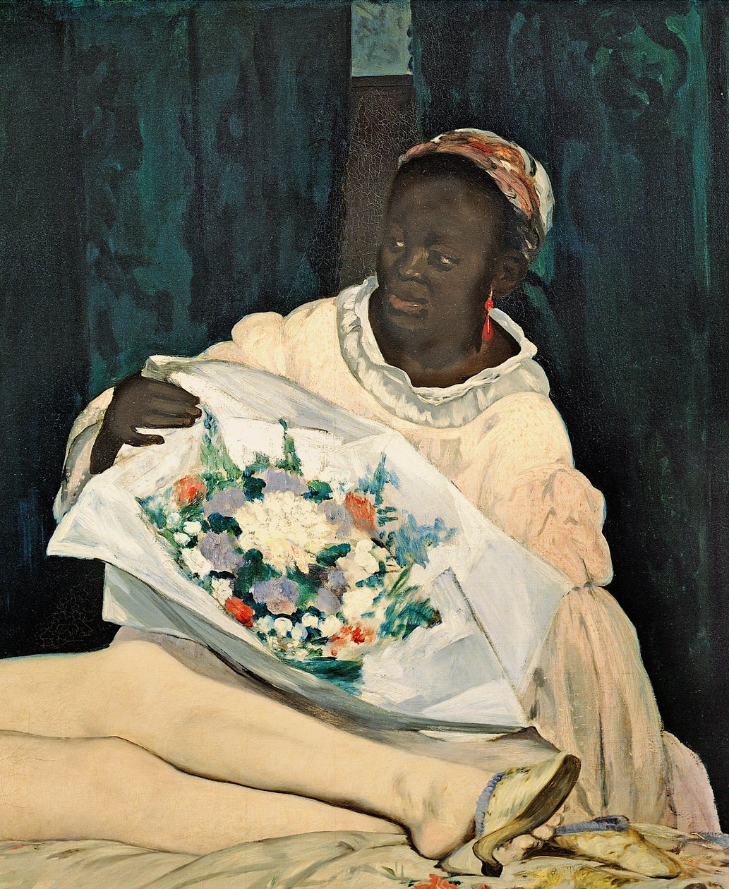 Olympia, 1863 (detalje af 64183) af Édouard Manet