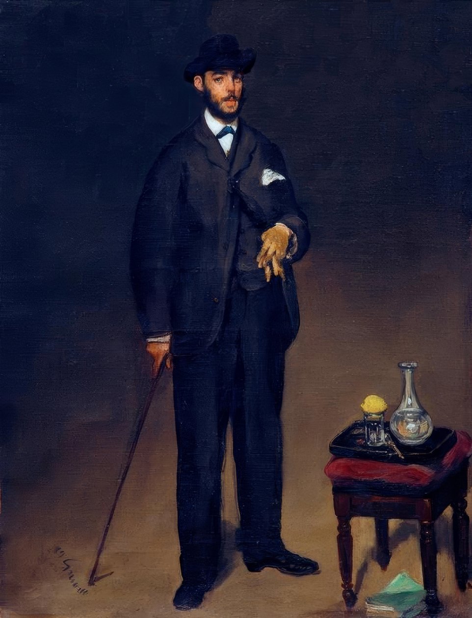 Portræt af Théodore Duret af Édouard Manet