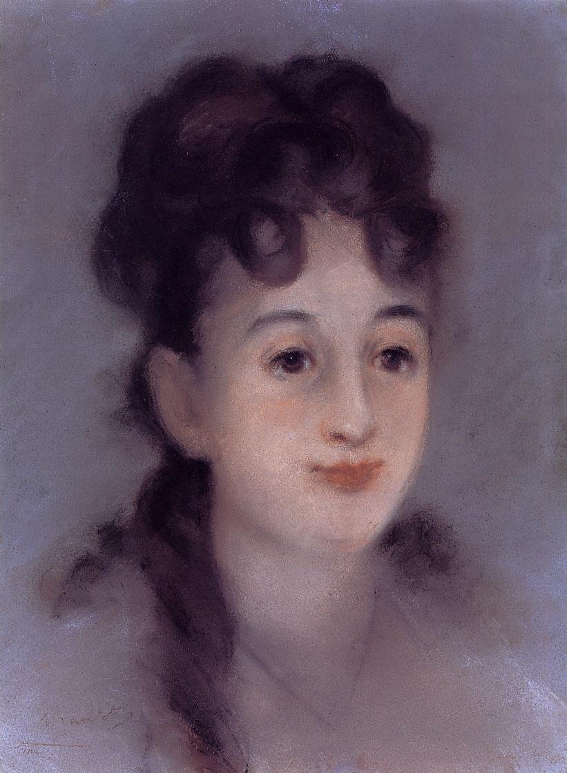 Portræt af Eva Gonzalès af Édouard Manet