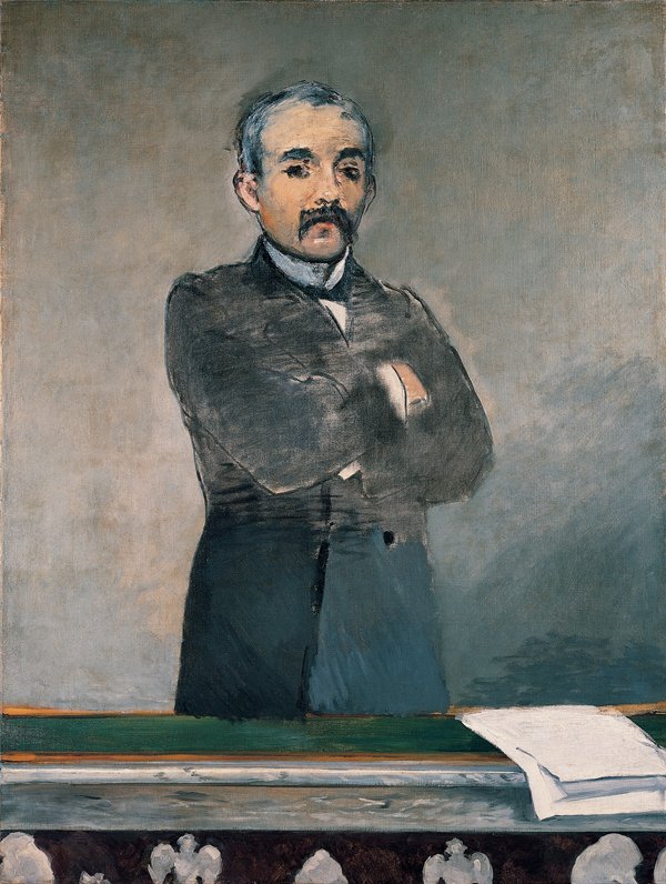 Portræt af Georges Clemenceau af Édouard Manet
