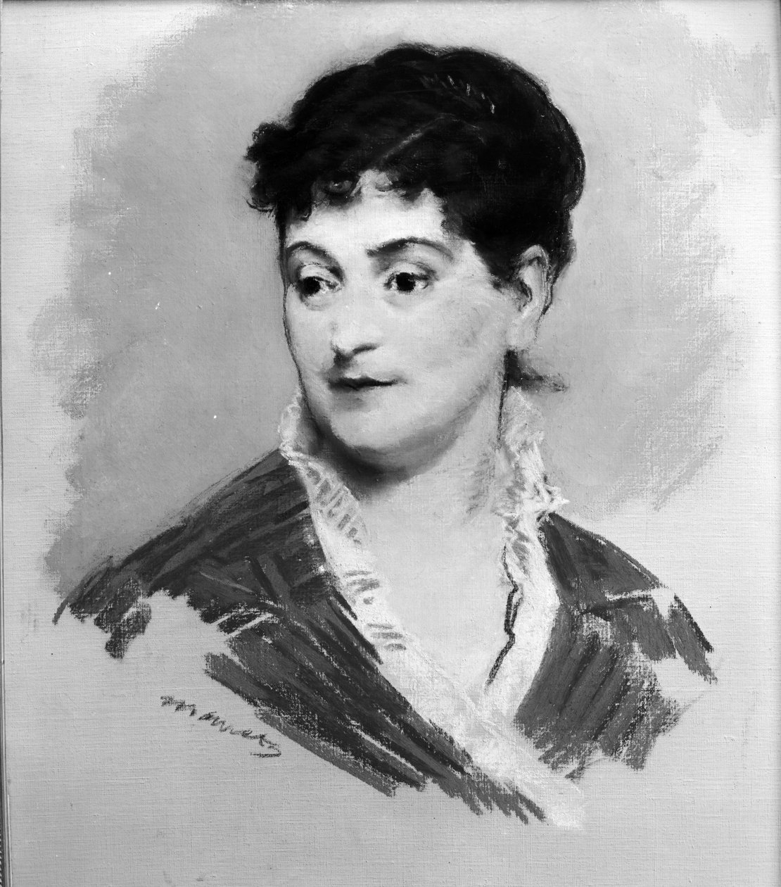 Portræt af Madame Emile Zola, 1874 (pastel på lærred) af Édouard Manet